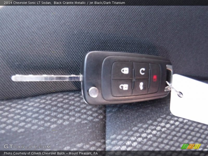 Black Granite Metallic / Jet Black/Dark Titanium 2014 Chevrolet Sonic LT Sedan