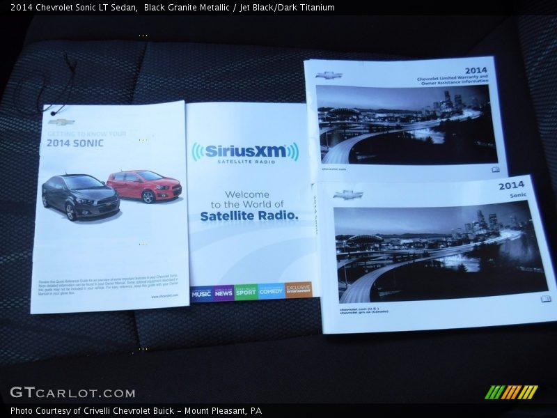 Black Granite Metallic / Jet Black/Dark Titanium 2014 Chevrolet Sonic LT Sedan