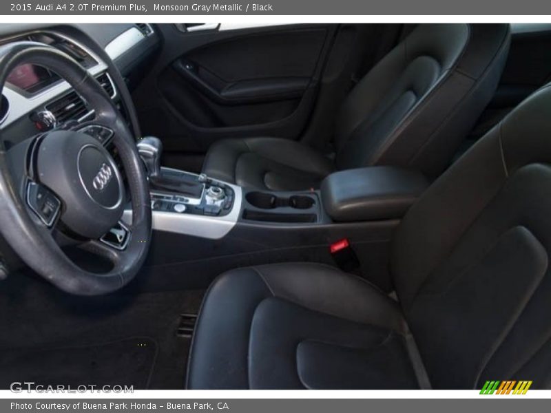 Monsoon Gray Metallic / Black 2015 Audi A4 2.0T Premium Plus