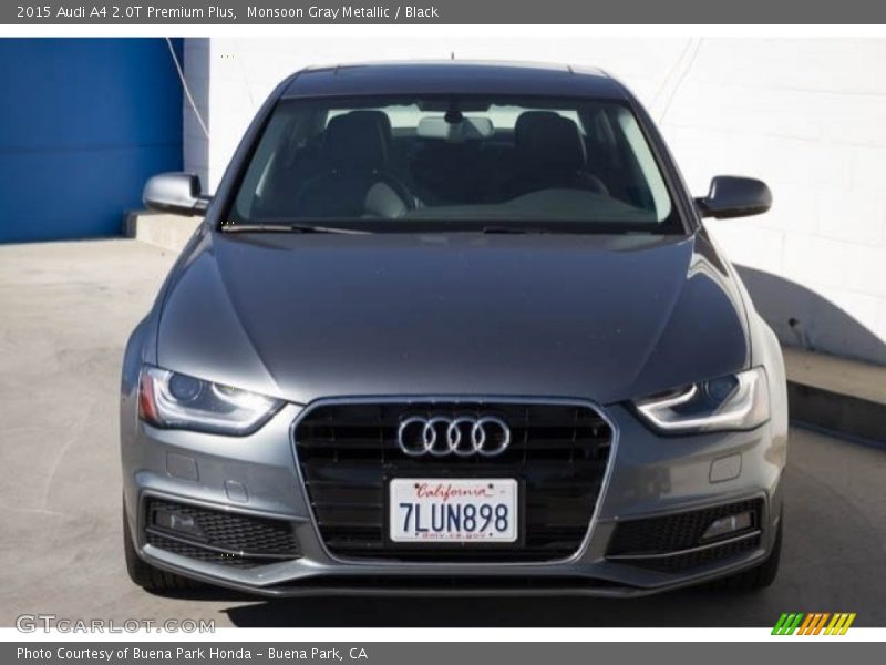 Monsoon Gray Metallic / Black 2015 Audi A4 2.0T Premium Plus