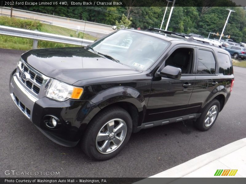 Ebony Black / Charcoal Black 2012 Ford Escape Limited V6 4WD