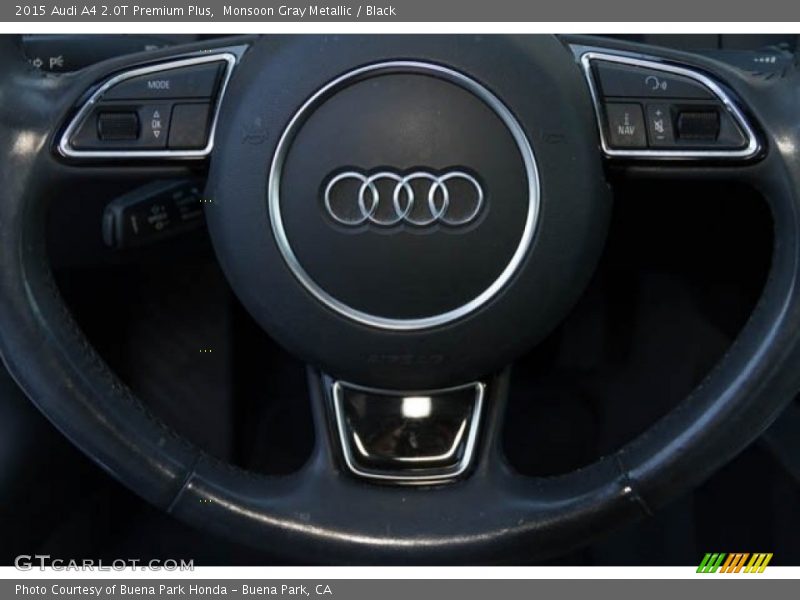 Monsoon Gray Metallic / Black 2015 Audi A4 2.0T Premium Plus