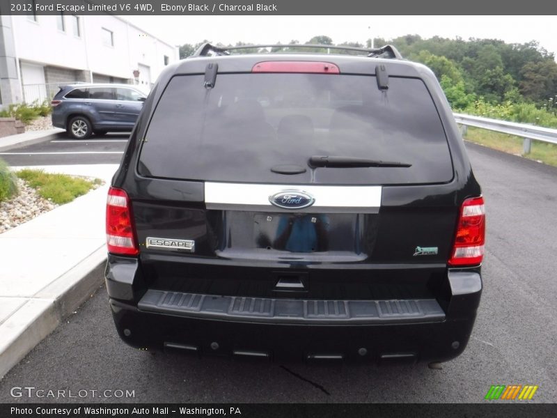 Ebony Black / Charcoal Black 2012 Ford Escape Limited V6 4WD