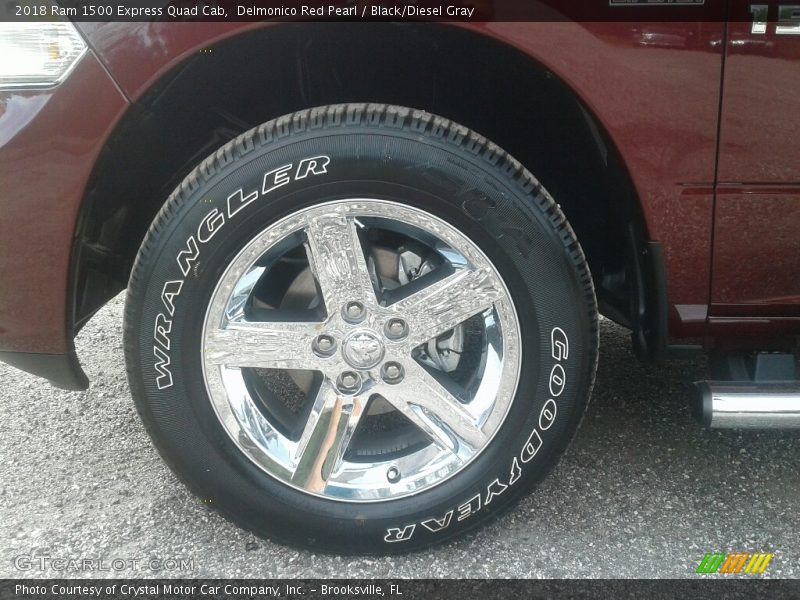 Delmonico Red Pearl / Black/Diesel Gray 2018 Ram 1500 Express Quad Cab