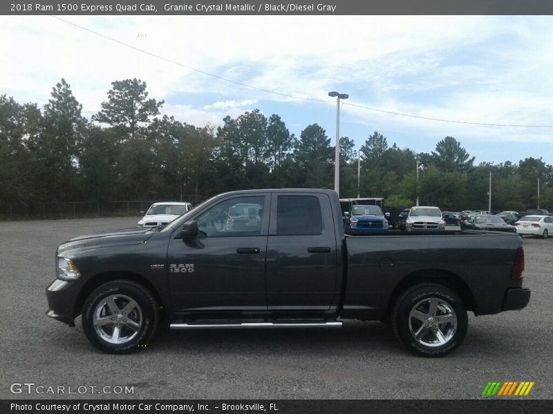 Granite Crystal Metallic / Black/Diesel Gray 2018 Ram 1500 Express Quad Cab
