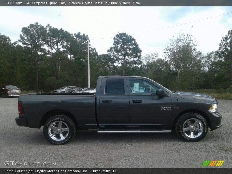 Granite Crystal Metallic / Black/Diesel Gray 2018 Ram 1500 Express Quad Cab