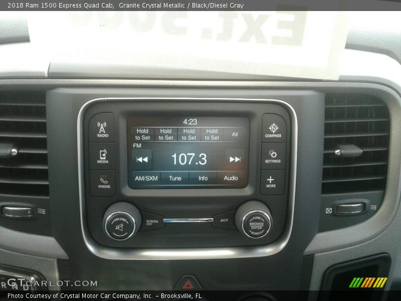 Granite Crystal Metallic / Black/Diesel Gray 2018 Ram 1500 Express Quad Cab