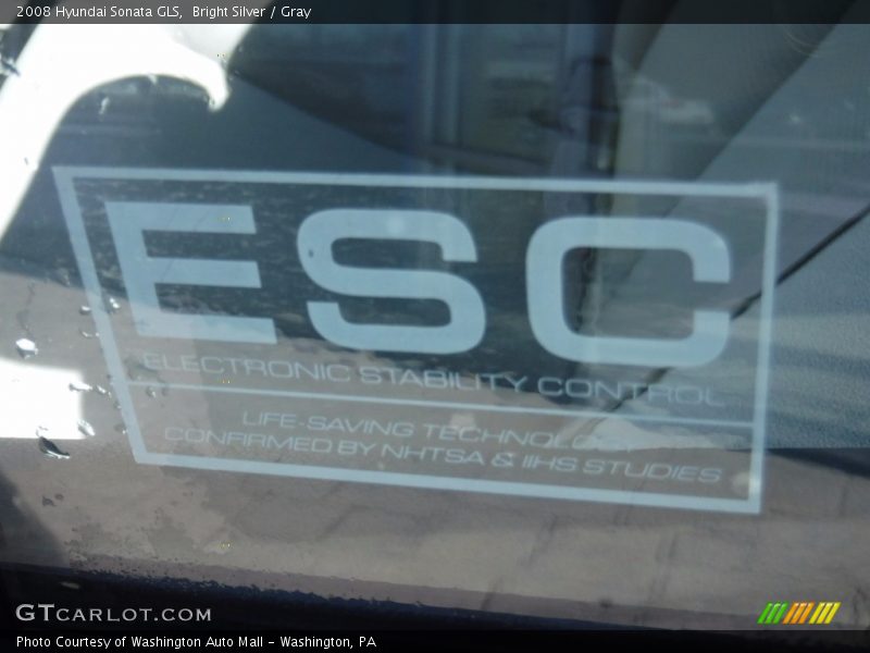 Bright Silver / Gray 2008 Hyundai Sonata GLS