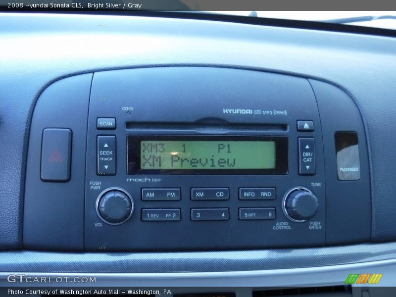 Bright Silver / Gray 2008 Hyundai Sonata GLS