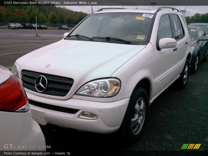 Alabaster White / Java 2003 Mercedes-Benz ML 350 4Matic