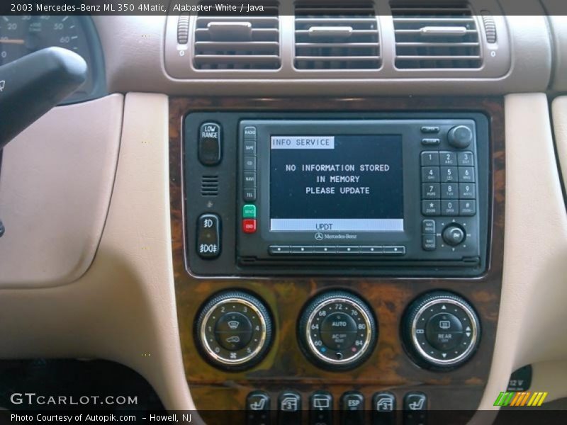 Alabaster White / Java 2003 Mercedes-Benz ML 350 4Matic