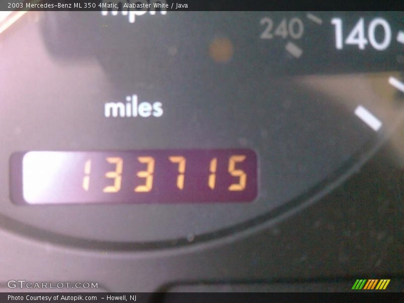 Alabaster White / Java 2003 Mercedes-Benz ML 350 4Matic