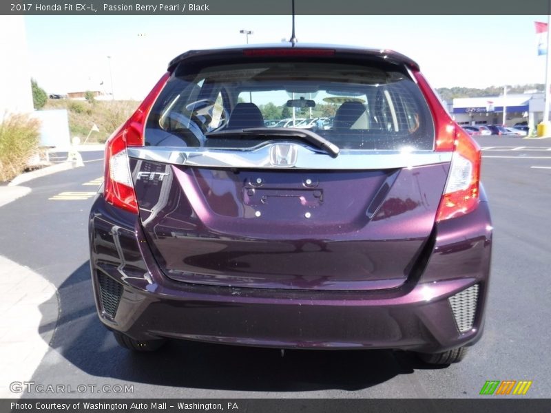 Passion Berry Pearl / Black 2017 Honda Fit EX-L