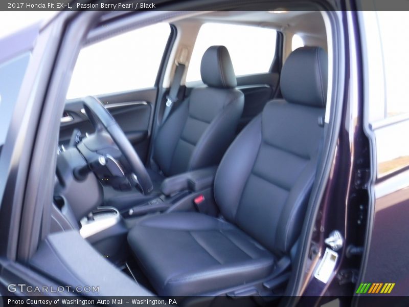 Passion Berry Pearl / Black 2017 Honda Fit EX-L