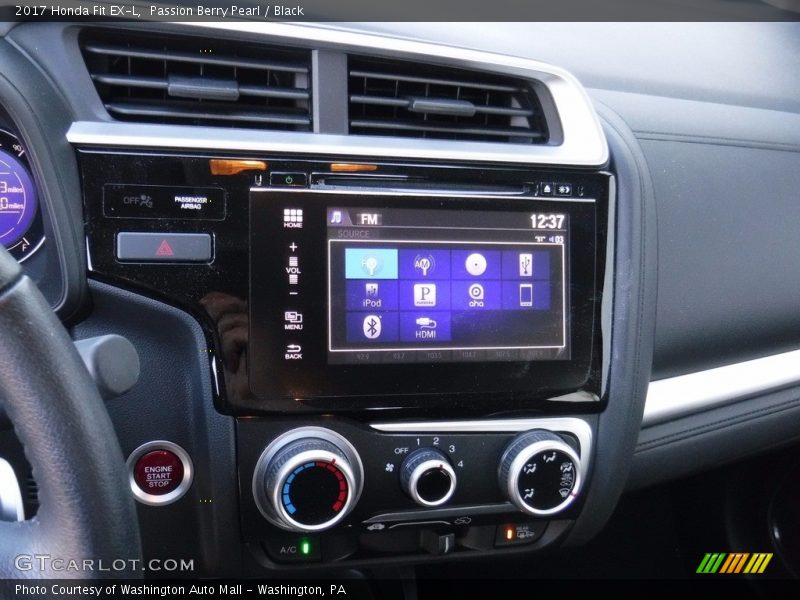 Passion Berry Pearl / Black 2017 Honda Fit EX-L
