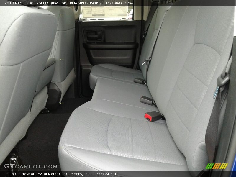 Blue Streak Pearl / Black/Diesel Gray 2018 Ram 1500 Express Quad Cab