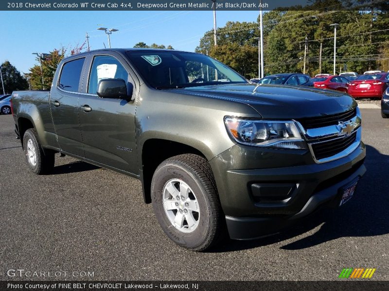 Deepwood Green Metallic / Jet Black/Dark Ash 2018 Chevrolet Colorado WT Crew Cab 4x4