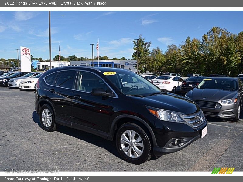 Crystal Black Pearl / Black 2012 Honda CR-V EX-L 4WD