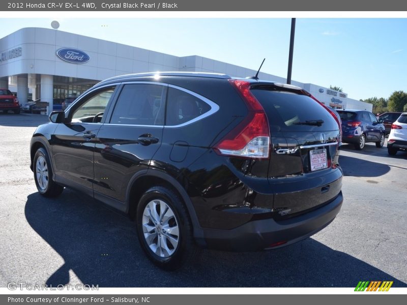 Crystal Black Pearl / Black 2012 Honda CR-V EX-L 4WD