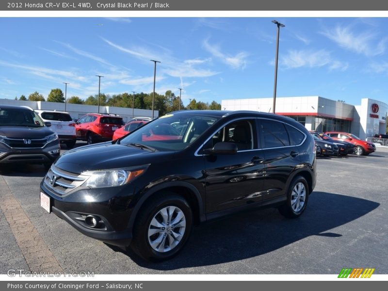 Crystal Black Pearl / Black 2012 Honda CR-V EX-L 4WD