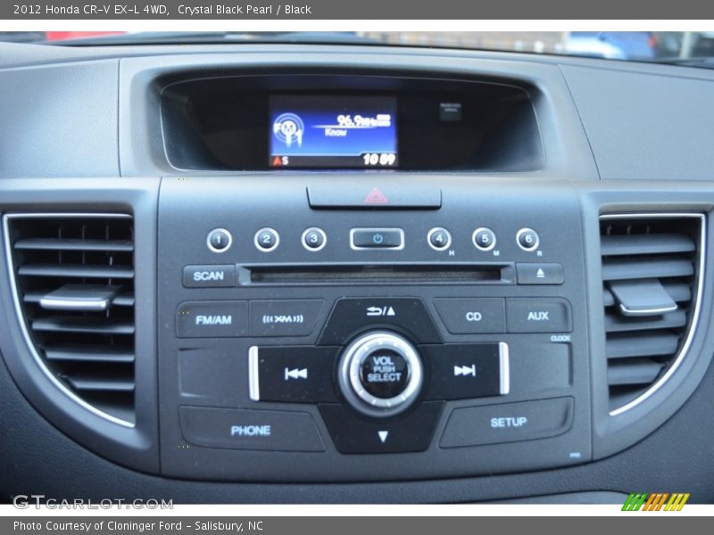 Crystal Black Pearl / Black 2012 Honda CR-V EX-L 4WD