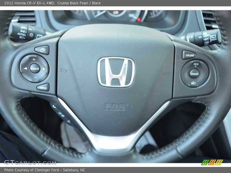 Crystal Black Pearl / Black 2012 Honda CR-V EX-L 4WD