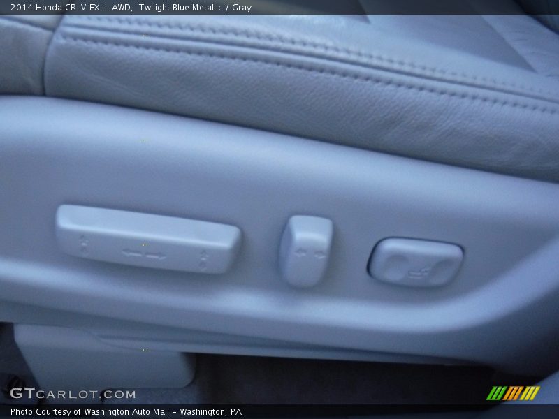 Twilight Blue Metallic / Gray 2014 Honda CR-V EX-L AWD