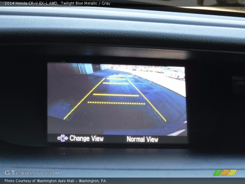 Twilight Blue Metallic / Gray 2014 Honda CR-V EX-L AWD