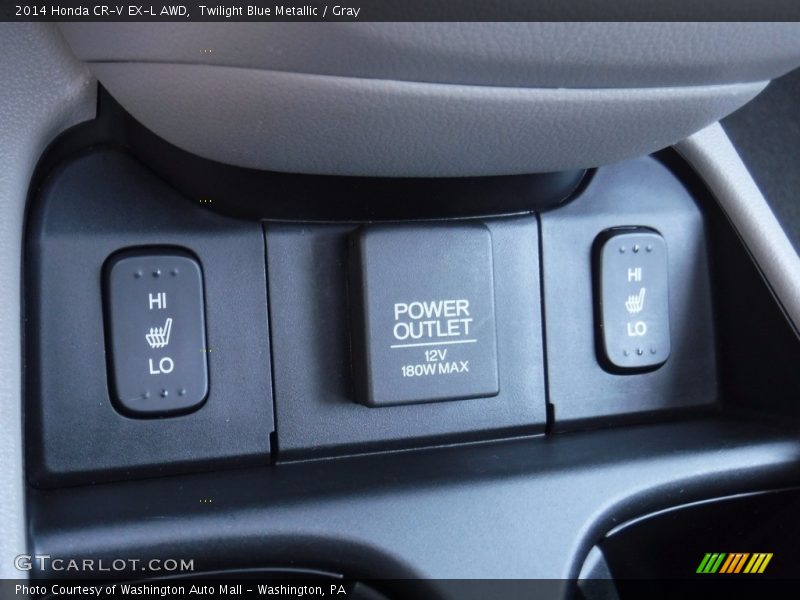 Twilight Blue Metallic / Gray 2014 Honda CR-V EX-L AWD