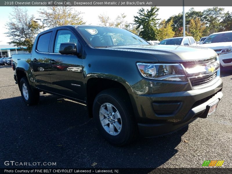 Deepwood Green Metallic / Jet Black/Dark Ash 2018 Chevrolet Colorado WT Crew Cab