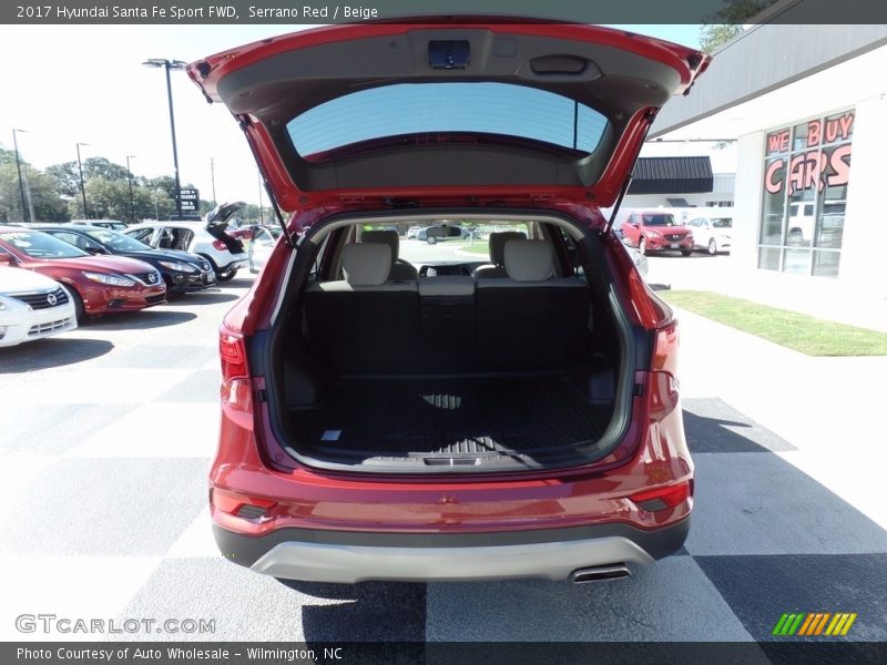 Serrano Red / Beige 2017 Hyundai Santa Fe Sport FWD