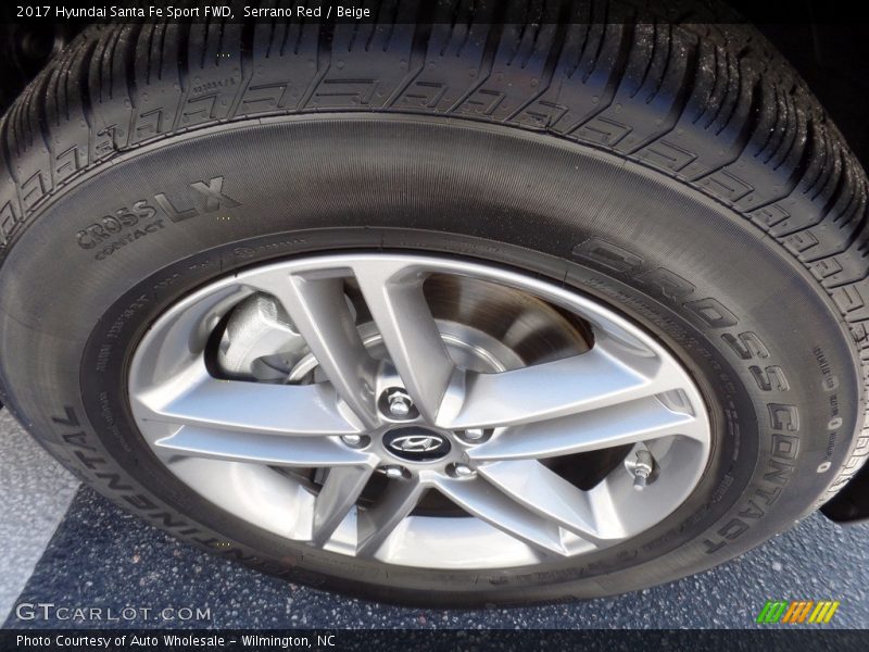 Serrano Red / Beige 2017 Hyundai Santa Fe Sport FWD
