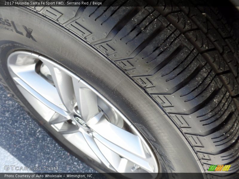 Serrano Red / Beige 2017 Hyundai Santa Fe Sport FWD