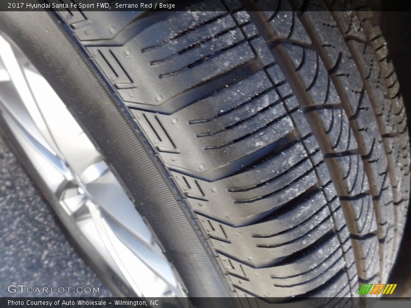 Serrano Red / Beige 2017 Hyundai Santa Fe Sport FWD