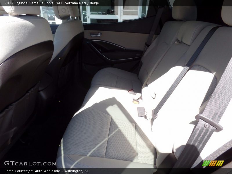 Serrano Red / Beige 2017 Hyundai Santa Fe Sport FWD