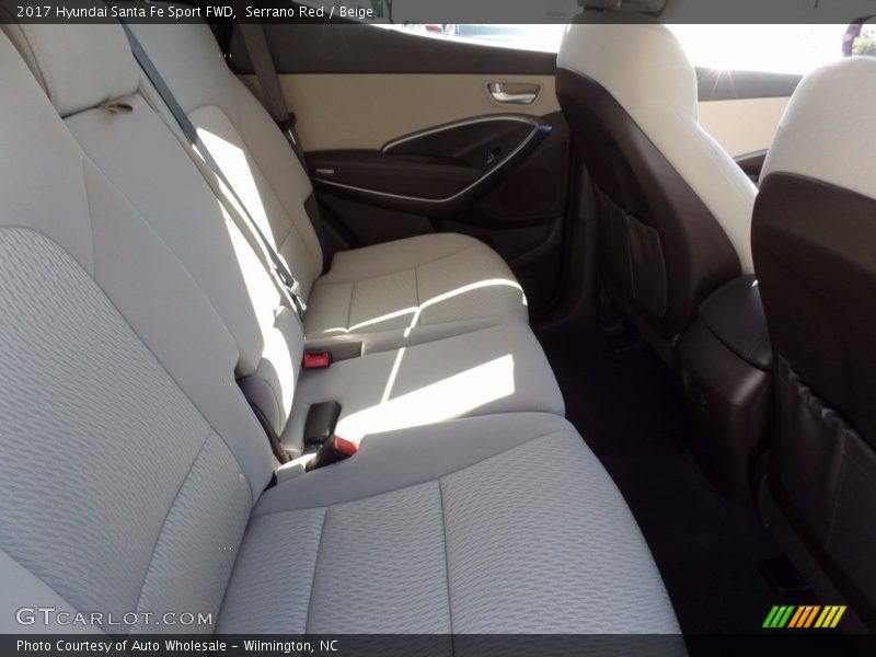 Serrano Red / Beige 2017 Hyundai Santa Fe Sport FWD