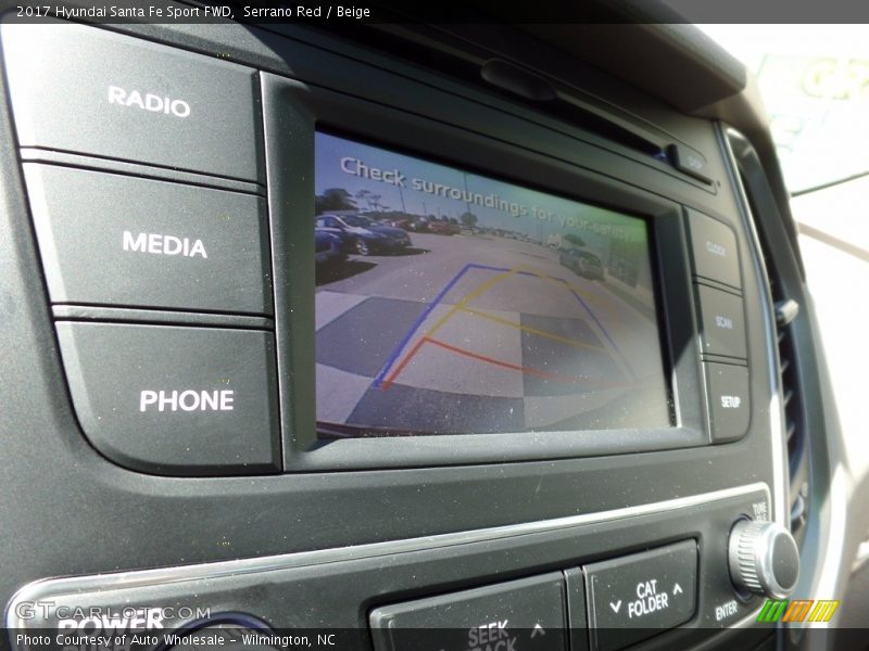 Serrano Red / Beige 2017 Hyundai Santa Fe Sport FWD