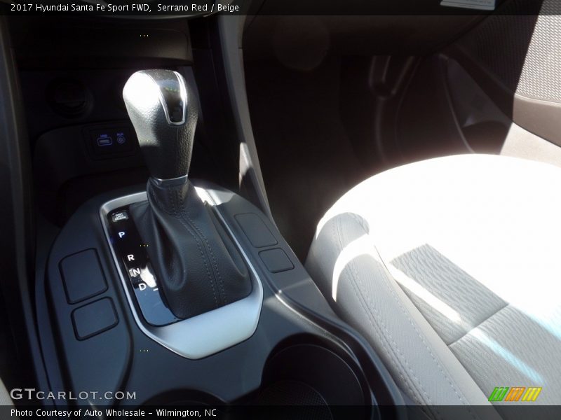Serrano Red / Beige 2017 Hyundai Santa Fe Sport FWD