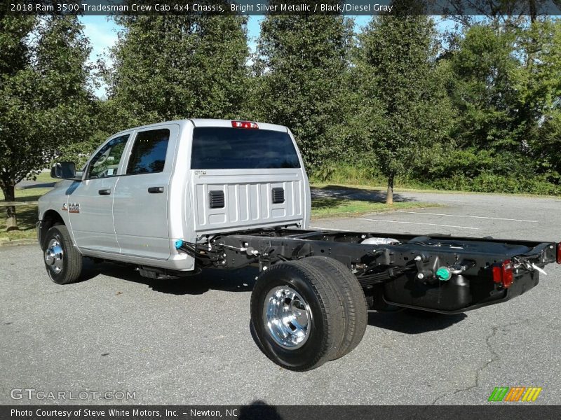 Bright Silver Metallic / Black/Diesel Gray 2018 Ram 3500 Tradesman Crew Cab 4x4 Chassis