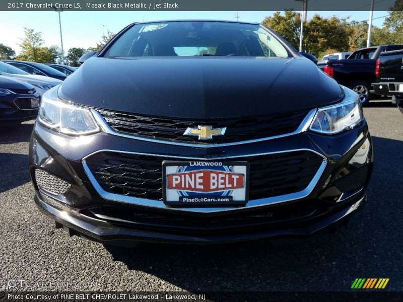 Mosaic Black Metallic / Jet Black 2017 Chevrolet Cruze LS