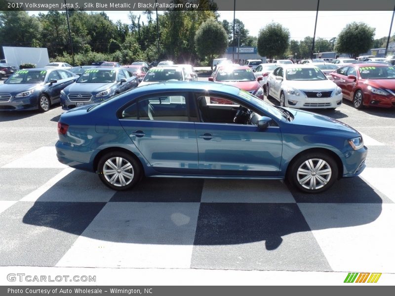 Silk Blue Metallic / Black/Palladium Gray 2017 Volkswagen Jetta S