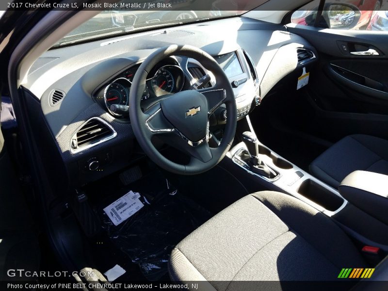 Mosaic Black Metallic / Jet Black 2017 Chevrolet Cruze LS