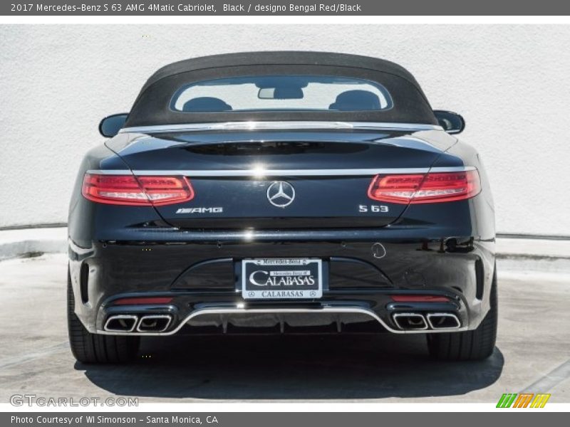 Black / designo Bengal Red/Black 2017 Mercedes-Benz S 63 AMG 4Matic Cabriolet