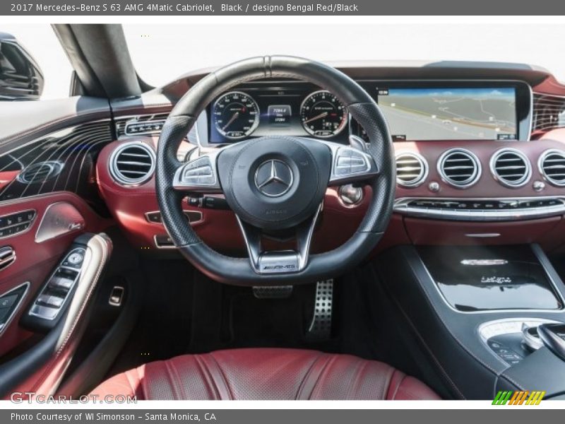 Black / designo Bengal Red/Black 2017 Mercedes-Benz S 63 AMG 4Matic Cabriolet