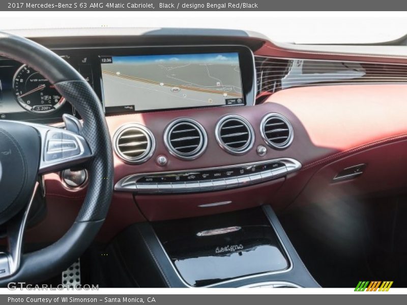 Black / designo Bengal Red/Black 2017 Mercedes-Benz S 63 AMG 4Matic Cabriolet