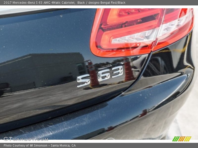 Black / designo Bengal Red/Black 2017 Mercedes-Benz S 63 AMG 4Matic Cabriolet