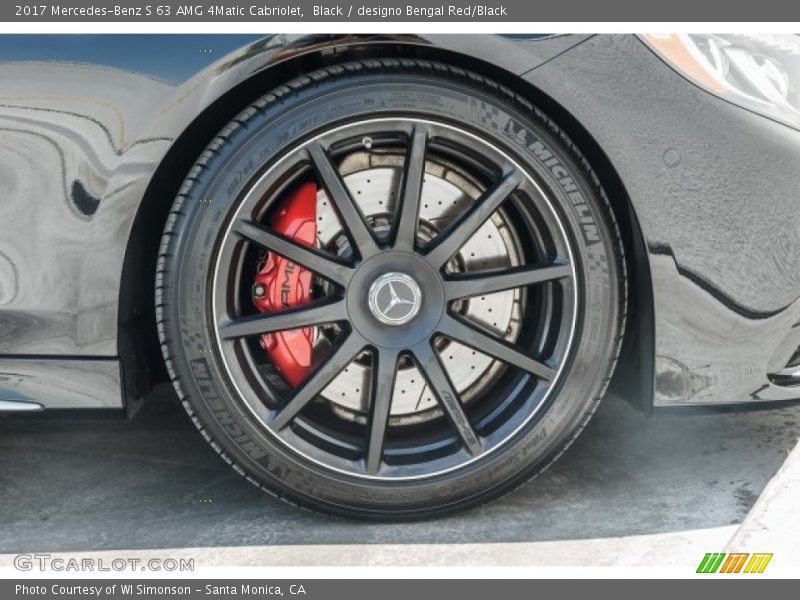 Black / designo Bengal Red/Black 2017 Mercedes-Benz S 63 AMG 4Matic Cabriolet