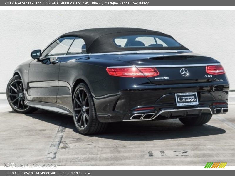 Black / designo Bengal Red/Black 2017 Mercedes-Benz S 63 AMG 4Matic Cabriolet