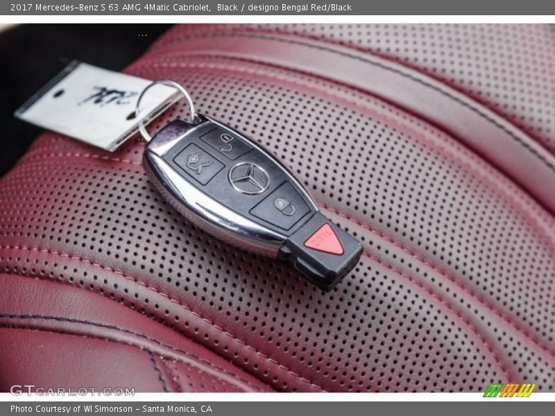 Black / designo Bengal Red/Black 2017 Mercedes-Benz S 63 AMG 4Matic Cabriolet