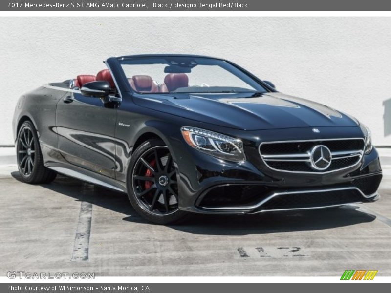 Black / designo Bengal Red/Black 2017 Mercedes-Benz S 63 AMG 4Matic Cabriolet